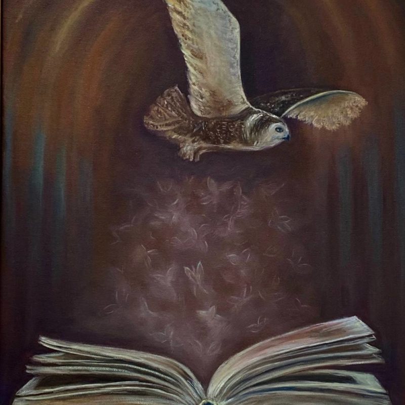 "Книга мудрости", масло, холст 40х50. 2023
