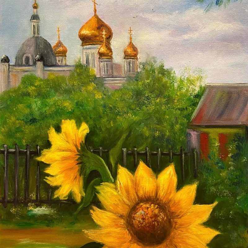 "Купола", масло, холст 30х40. 2023